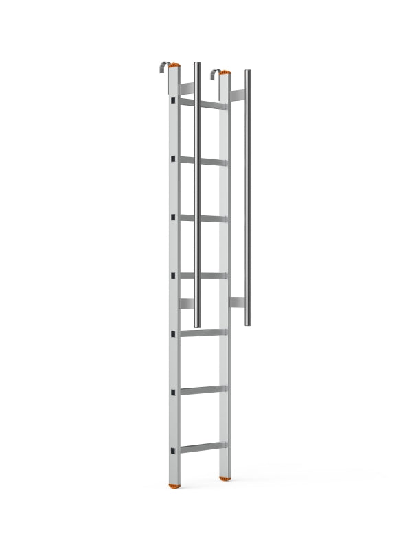 סולמות נשענים עם מאחז יד