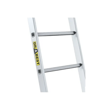 סולם אלומיניום יחיד נשען 8 שלבים DRABEST - 0