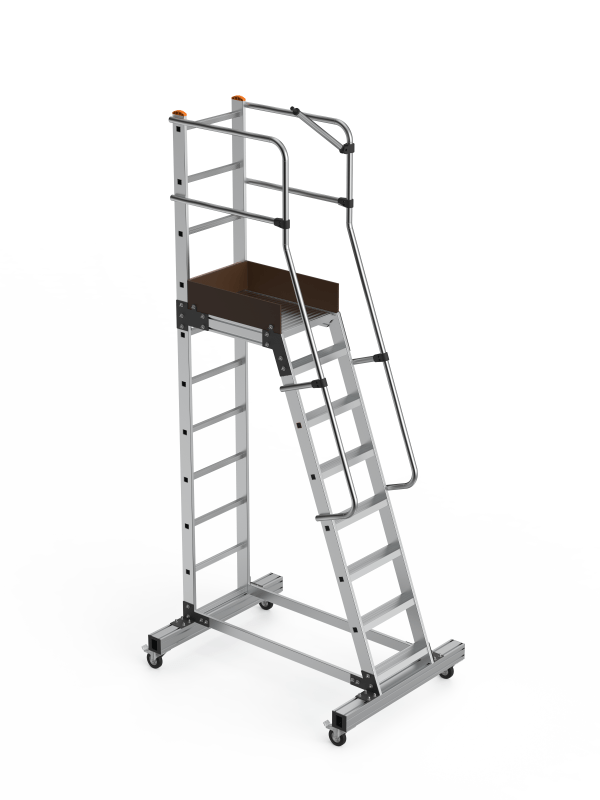 סולמות פלטפורמה למחסנים