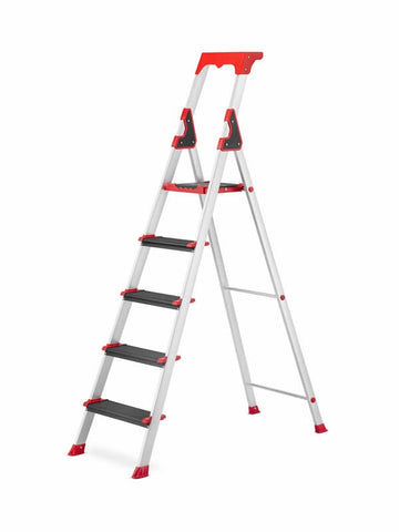 סולם שירות פרמיום מאלומיניום 5 שלבים