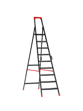 סולם מתכת 9 שלבים – עמיד, מתקפל ובטיחותי Sarayli
