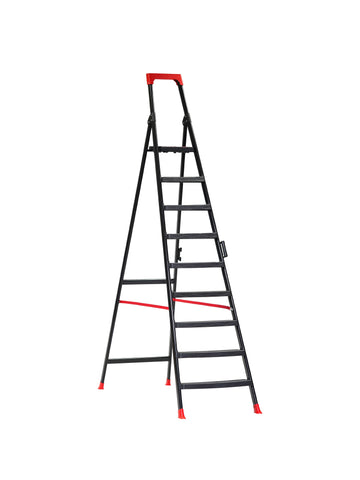 סולם מתכת 9 שלבים – עמיד, מתקפל ובטיחותי