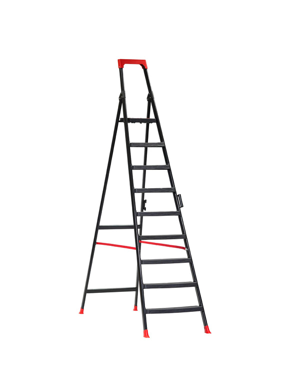 סולם מתכת 9 שלבים – עמיד, מתקפל ובטיחותי
