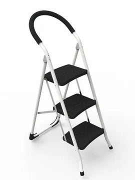סולם ביתי 3 שלבים עם ידית אחיזה – יציבות מקסימלית בגובה Sarayli