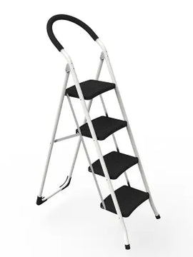 סולם ביתי 4 שלבים עם ידית אחיזה – יציבות מקסימלית בגובה Sarayli