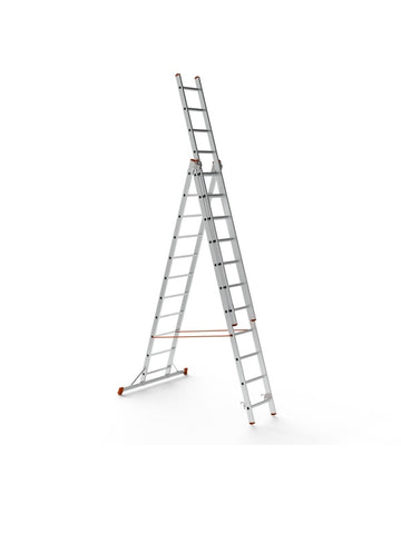 סולם ג' שחיל מקצועי רב שימושי מאלומיניום 3X11 שלבים Sarayli