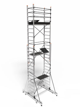 פיגום אלומיניום טלסקופי נייד 7515 – מתכוונן לגובה 5–8 מ׳  דגמי 2026 Sarayli