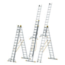סולם אלומיניום מקצועי –3 חלקים 3x13 שלבים סדרת MAX עד 150 ק"ג-1
