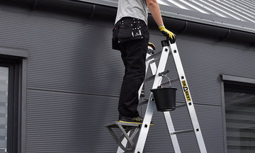 סולם שחיל דו צדדי 2*7 שלבים תוצרת DRABEST - 0