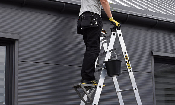 סולם שחיל דו צדדי 2*7 שלבים תוצרת DRABEST