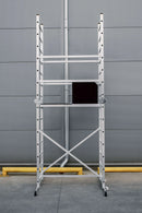 פיגום סולמות חצי מקצועי 3 ב -1 | רב שימושי לעבודה בטוחה בגובה עד 4 מ Drabest