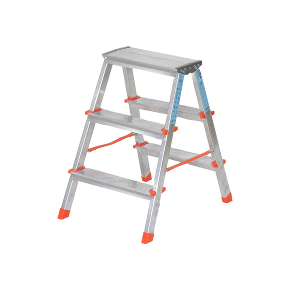סולם אלומיניום  דו צדדי 3+3 שלבים SARAYLI