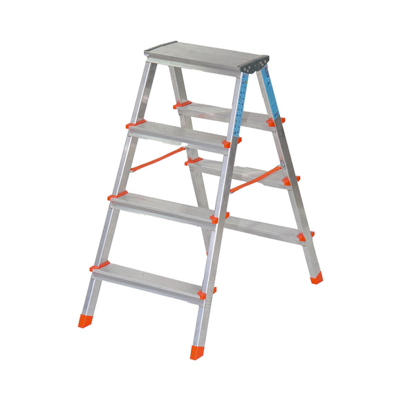 סולם אלומיניום  דו צדדי 4+4 שלבים SARAYLI