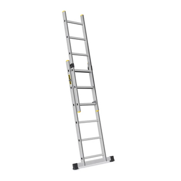 פיגום סולמות רב-שימושי 2×6 שלבים – פיגום, סולם A וסולם נשען במוצר אחד | גובה עבודה עד כ־2.97 מ׳ - 0