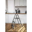 סולם מתכת ביתי 3 מדרגות 125 ק"ג Drabest