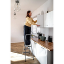 סולם מתכת ביתי 3 מדרגות 125 ק"ג Drabest