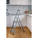 סולם מתכת ביתי 3 מדרגות 125 ק"ג Drabest