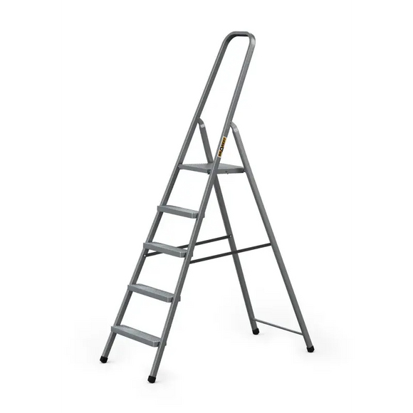 סולם מתכת ביתי 5 שלבים 125 ק"ג Drabest