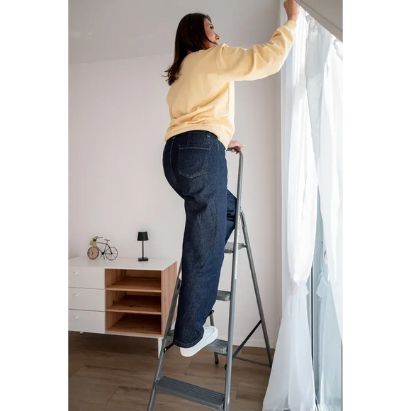 סולם מתכת ביתי 5 שלבים 125 ק"ג Drabest