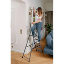 סולם מתכת ביתי 5 שלבים 125 ק"ג Drabest