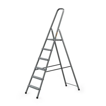 סולם מתכת ביתי 6 שלבים 125 ק"ג Drabest