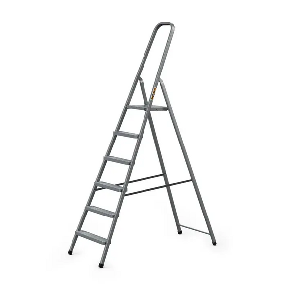 סולם מתכת ביתי 6 שלבים 125 ק"ג Drabest