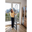 סולם מתכת ביתי 6 שלבים 125 ק"ג Drabest