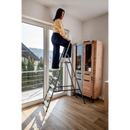 סולם מתכת ביתי 6 שלבים 125 ק"ג Drabest