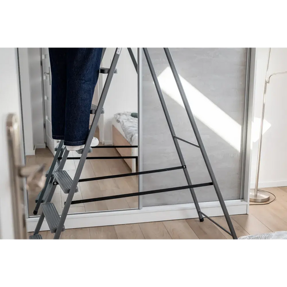 סולם מתכת ביתי 7 שלבים 125 ק"ג Drabest