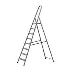 סולם מתכת ביתי 8 שלבים 125 ק"ג Drabest