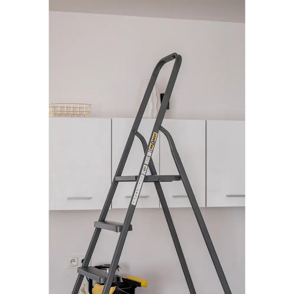 סולם מתכת ביתי 8 שלבים 125 ק"ג Drabest