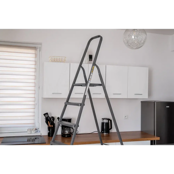 סולם מתכת ביתי 8 שלבים 125 ק"ג Drabest