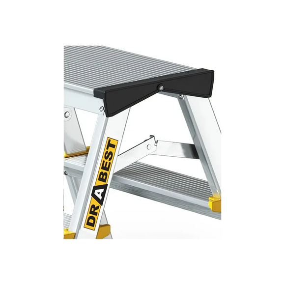 סולם אלומיניום דו צדדי 2 שלבים DRABEST