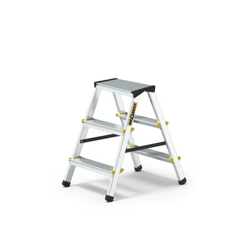 סולם אלומיניום דו צדדי 3 שלבים DRABEST