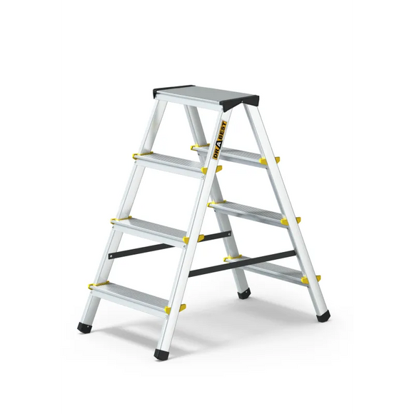 סולם אלומיניום דו צדדי 4 שלבים DRABEST