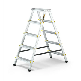 סולם אלומיניום דו צדדי 5 שלבים DRABEST Drabest