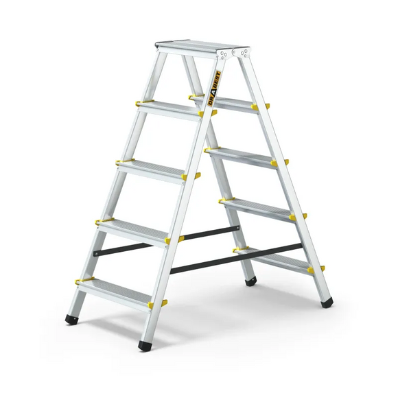 סולם אלומיניום דו צדדי 5 שלבים DRABEST