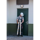 סולם אלומיניום דו צדדי 5 שלבים DRABEST Drabest