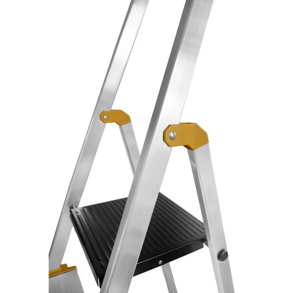 סולם אלומיניום פרמיום מקצועי 5 שלבים מדרגות רחבות DRABEST