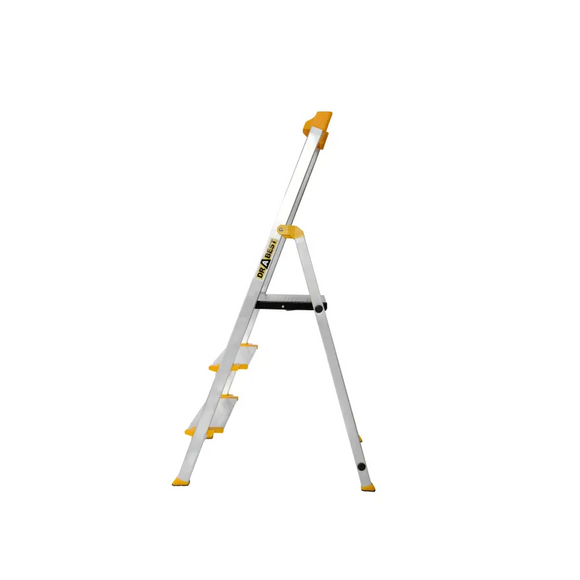 סולם אלומיניום פרמיום מקצועי 3 שלבים מדרגות רחבות DRABEST