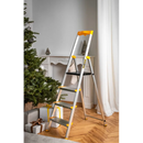 סולם אלומיניום פרמיום מקצועי 4 שלבים מדרגות רחבות DRABEST-3