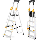 סולם אלומיניום 5 שלבים עם מאחז יד-1