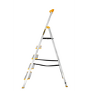 סולם אלומיניום פרמיום מקצועי 5 שלבים מדרגות רחבות DRABEST-4