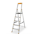 סולם אלומיניום פרמיום מקצועי 5 שלבים מדרגות רחבות DRABEST-2
