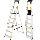 סולם אלומיניום 6 שלבים עם מאחז יד-1