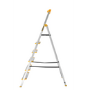 סולם אלומיניום פרמיום מקצועי 6 שלבים מדרגות רחבות DRABEST-5