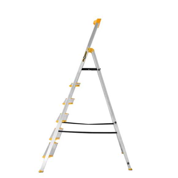 סולם אלומיניום פרמיום מקצועי 6 שלבים מדרגות רחבות DRABEST