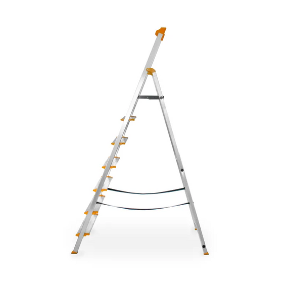 סולם אלומיניום פרמיום מקצועי 7 שלבים מדרגות רחבות DRABEST