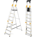 סולם אלומיניום 8 שלבים עם מאחז יד-1
