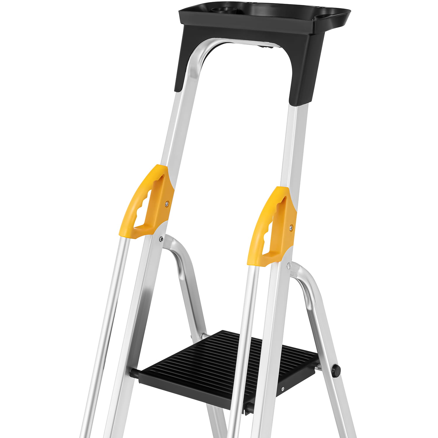 סולם אלומיניום 5 שלבים עם מאחז יד
